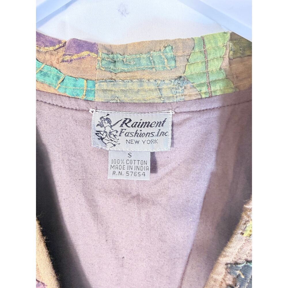 Vintage Patchwork Embroidered Long Coat Bohemian … - image 5